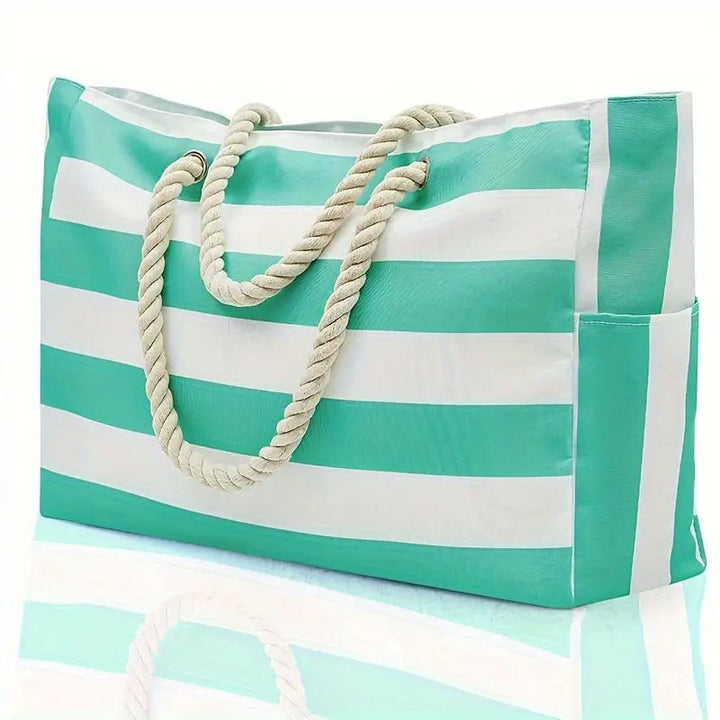 Women's Beach Bag Oversized Stripe Pattern | Tote