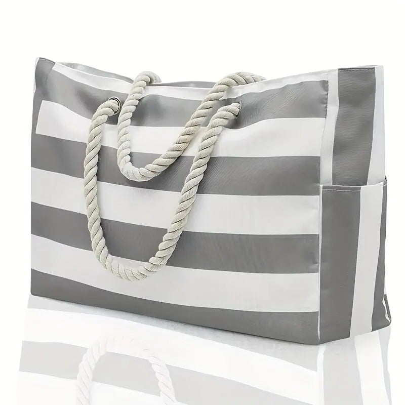 Women's Beach Bag Oversized Stripe Pattern | Tote
