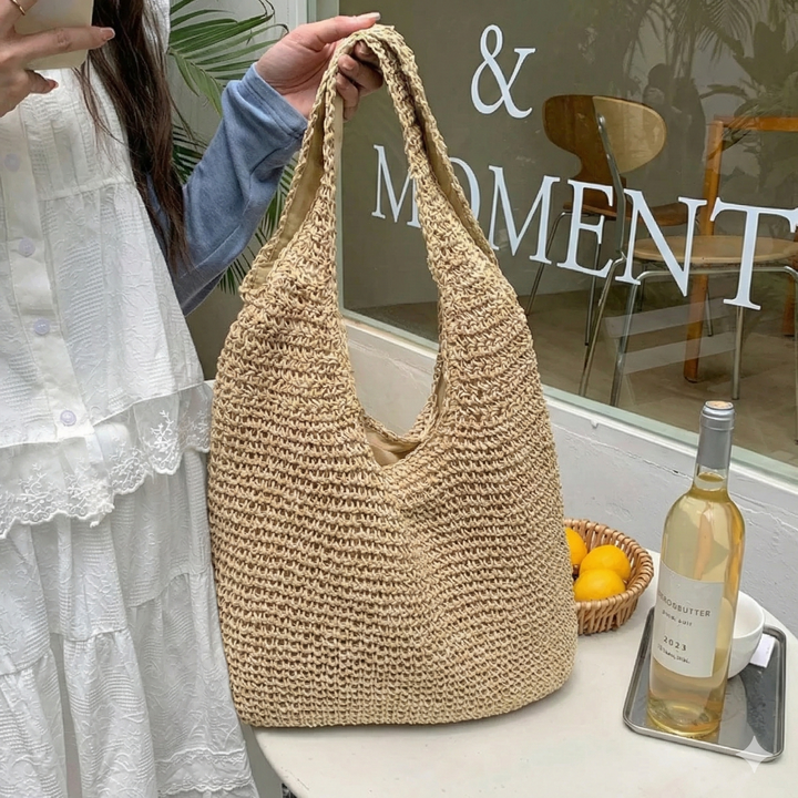 Women's Beach Bag Woven Shoulder Style | Tote