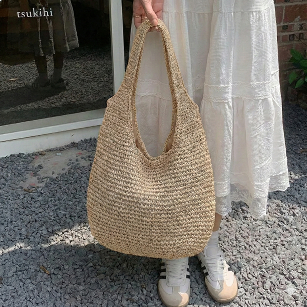 Women's Beach Bag Woven Shoulder Style | Tote
