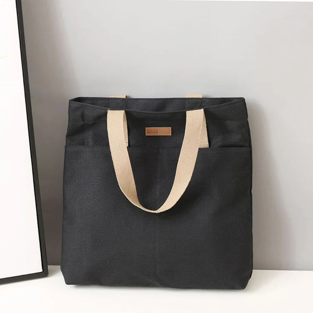 Women's Beach Bag with Dual Front Pockets | Tote