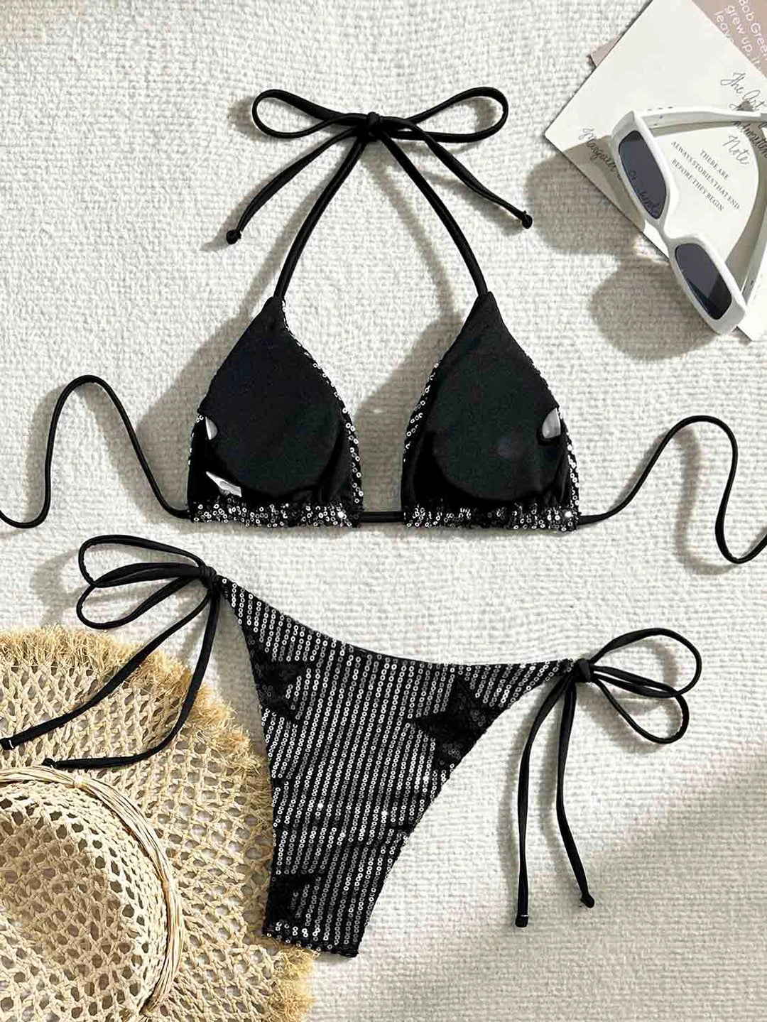 Women's Bikini Sequin Top | Swimwear Set