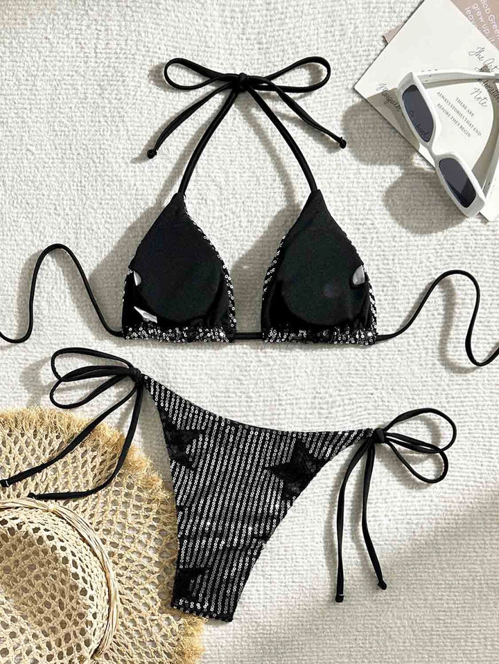 Women's Bikini Sequin Top | Swimwear Set