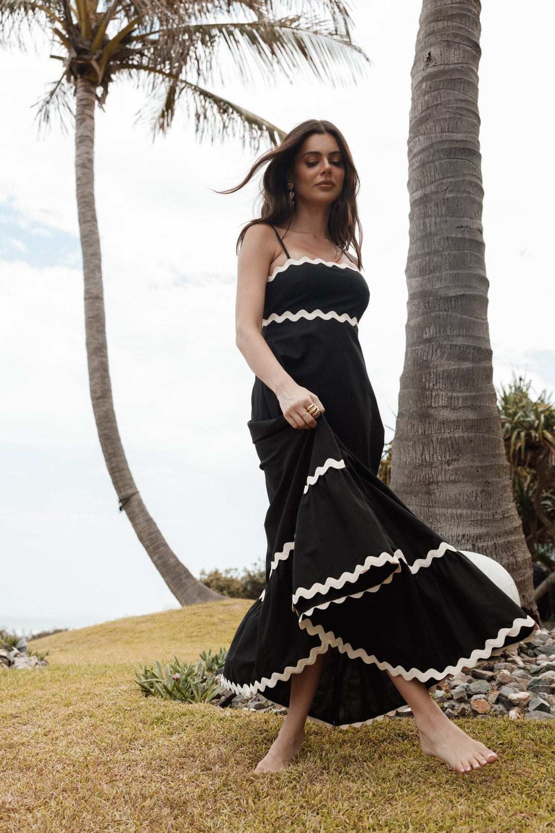 Women's Black Dress Maxi Strappy | Casual