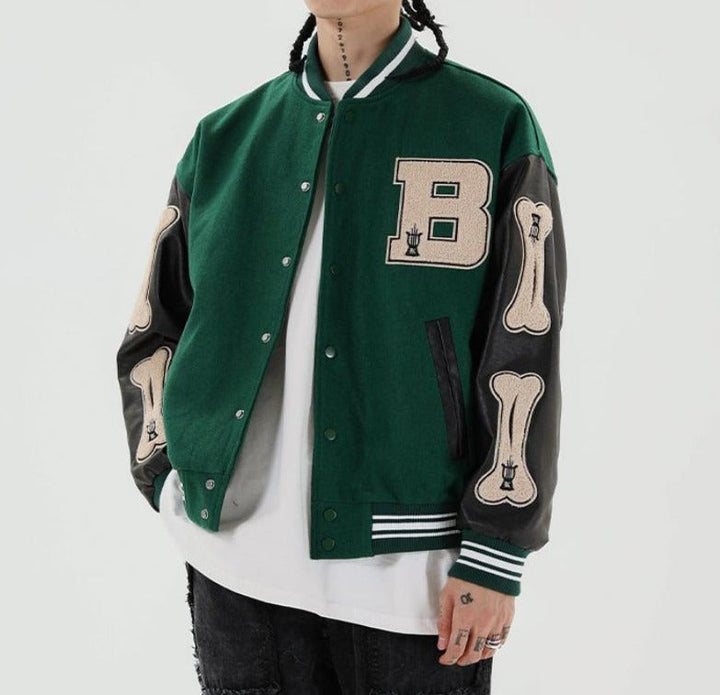 Women's Bomber Jacket Varsity Patch | Oversized