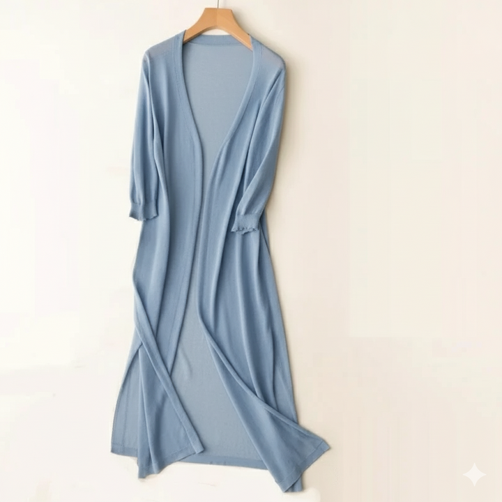 Women's Cardigan Knit Longline Open Front | Casual