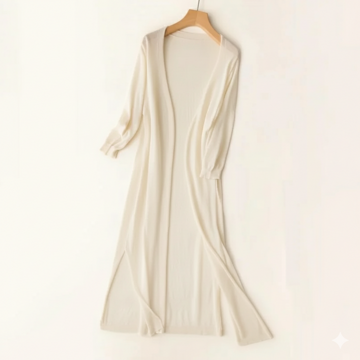 Women's Cardigan Knit Longline Open Front | Casual