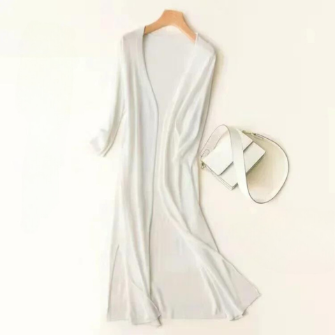 Women's Cardigan Knit Longline Open Front | Casual