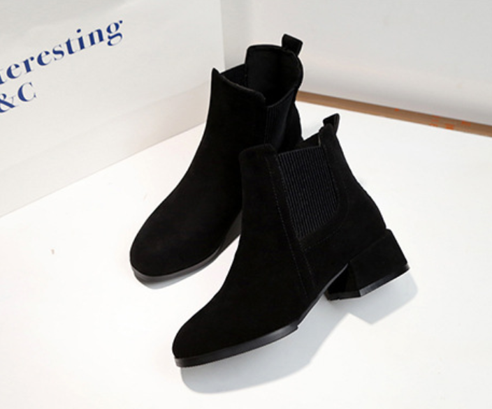 Women's Chelsea Boots Block Heel | Ankle Style