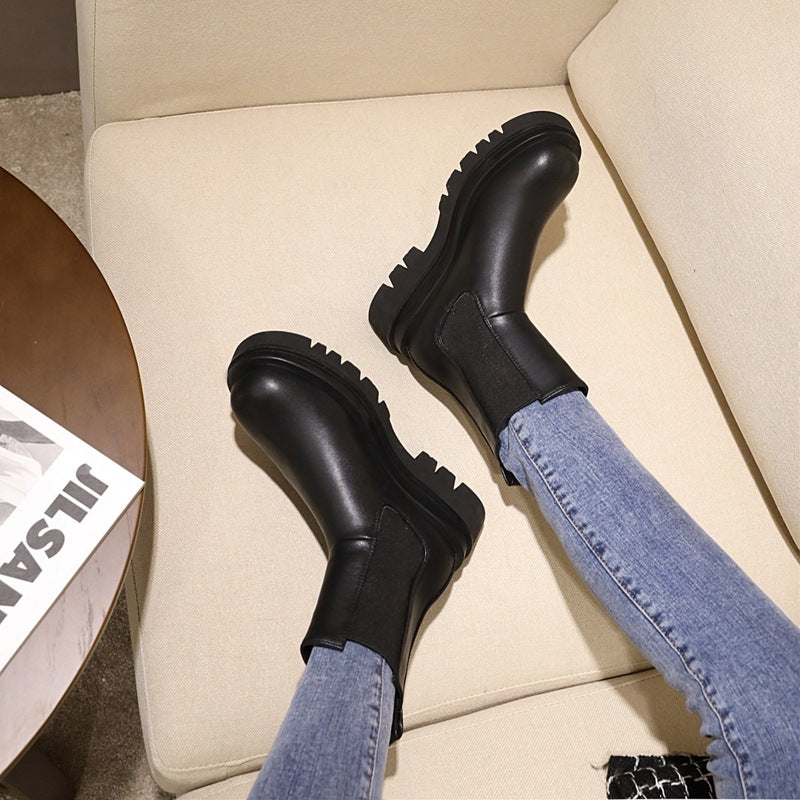 Women's Chelsea Boots Chunky Platform | High Ankle