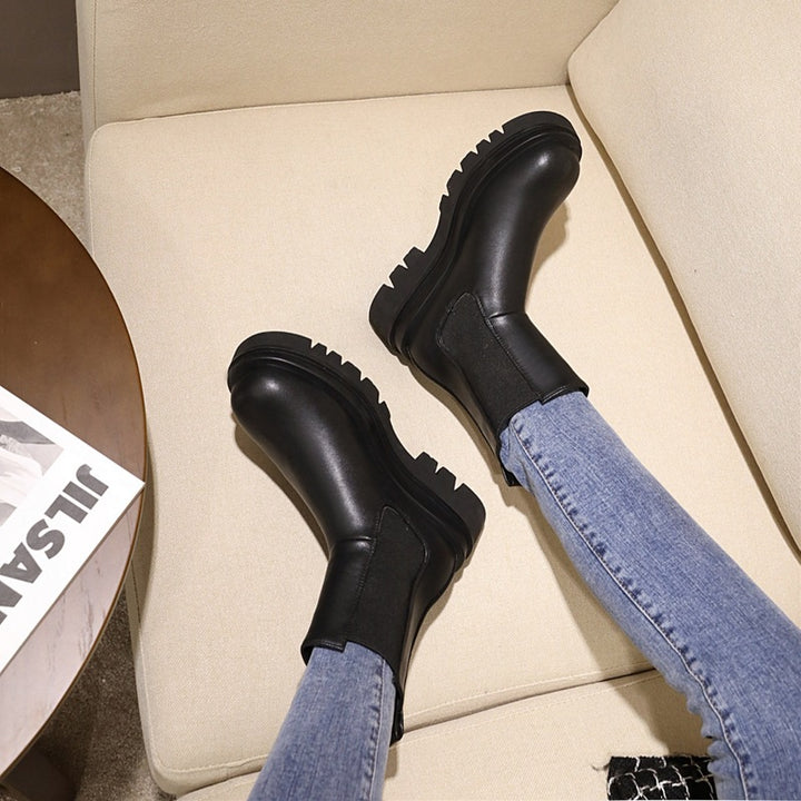 Women's Chelsea Boots Chunky Platform | High Ankle