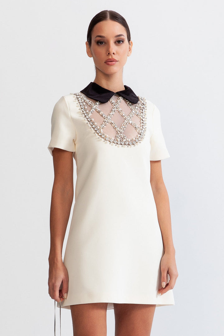 Women's Cocktail Dress Embellished Beaded Detail | Elegant