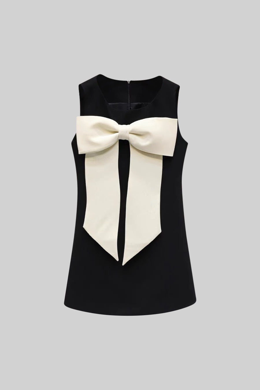 Women's Cocktail Dress Sleeveless Bow Detail | Mini