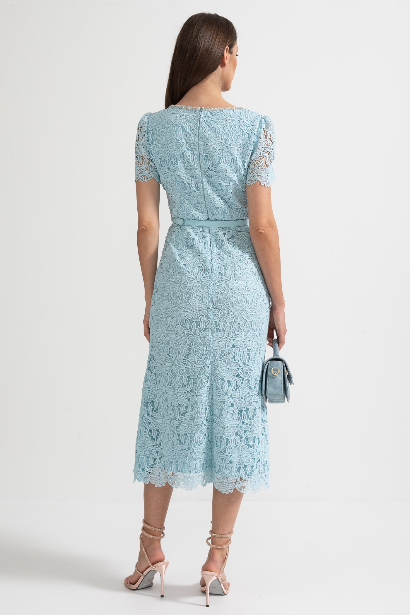 Women's Cocktail Dress Square Neck | Midi