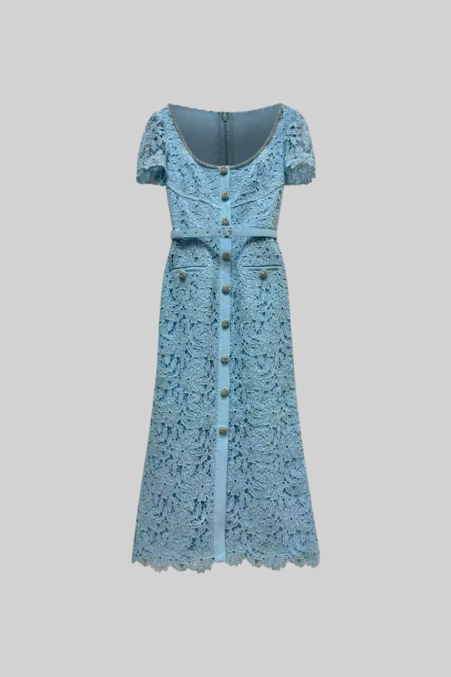 Women's Cocktail Dress Square Neck | Midi