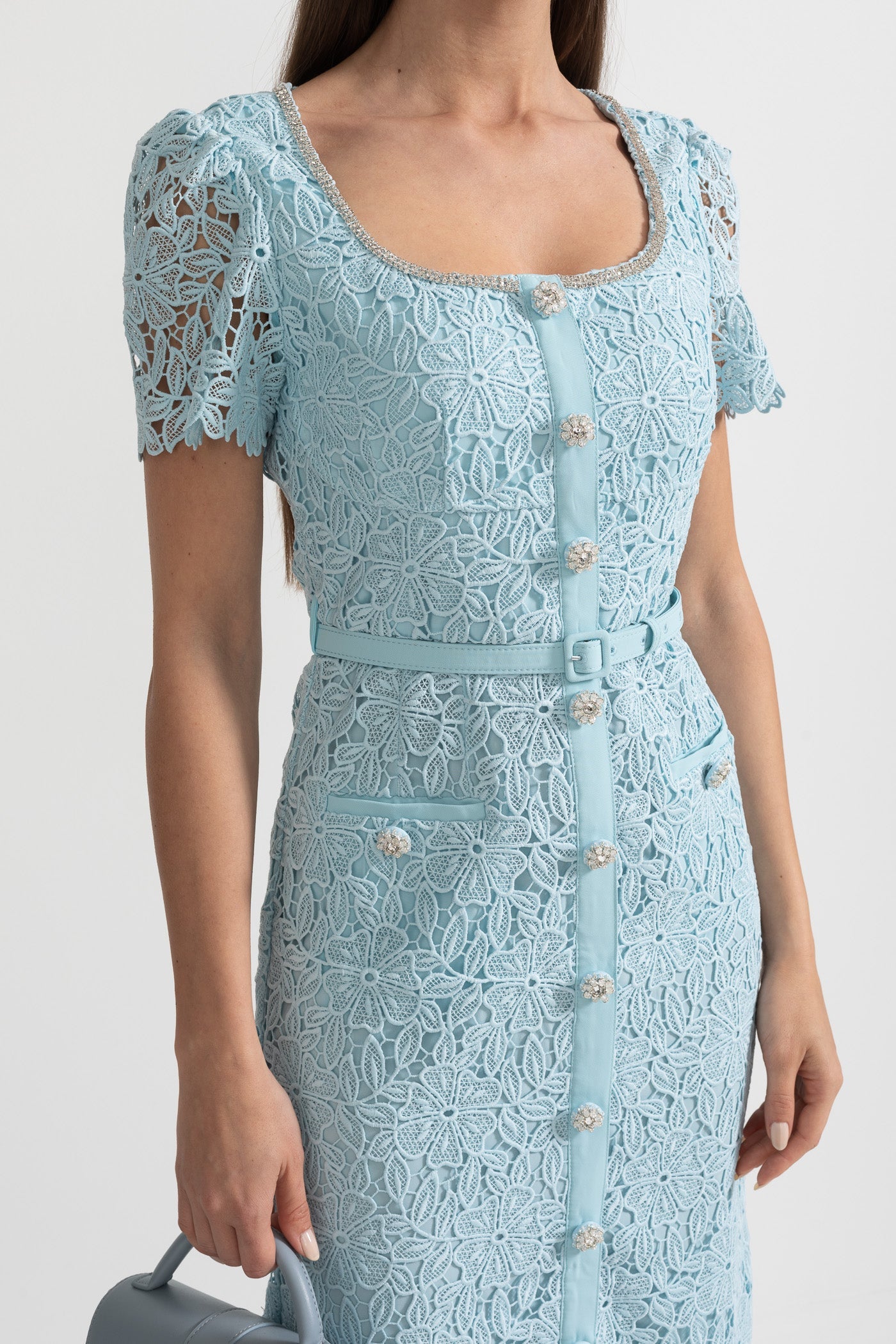 Women's Cocktail Dress Square Neck | Midi