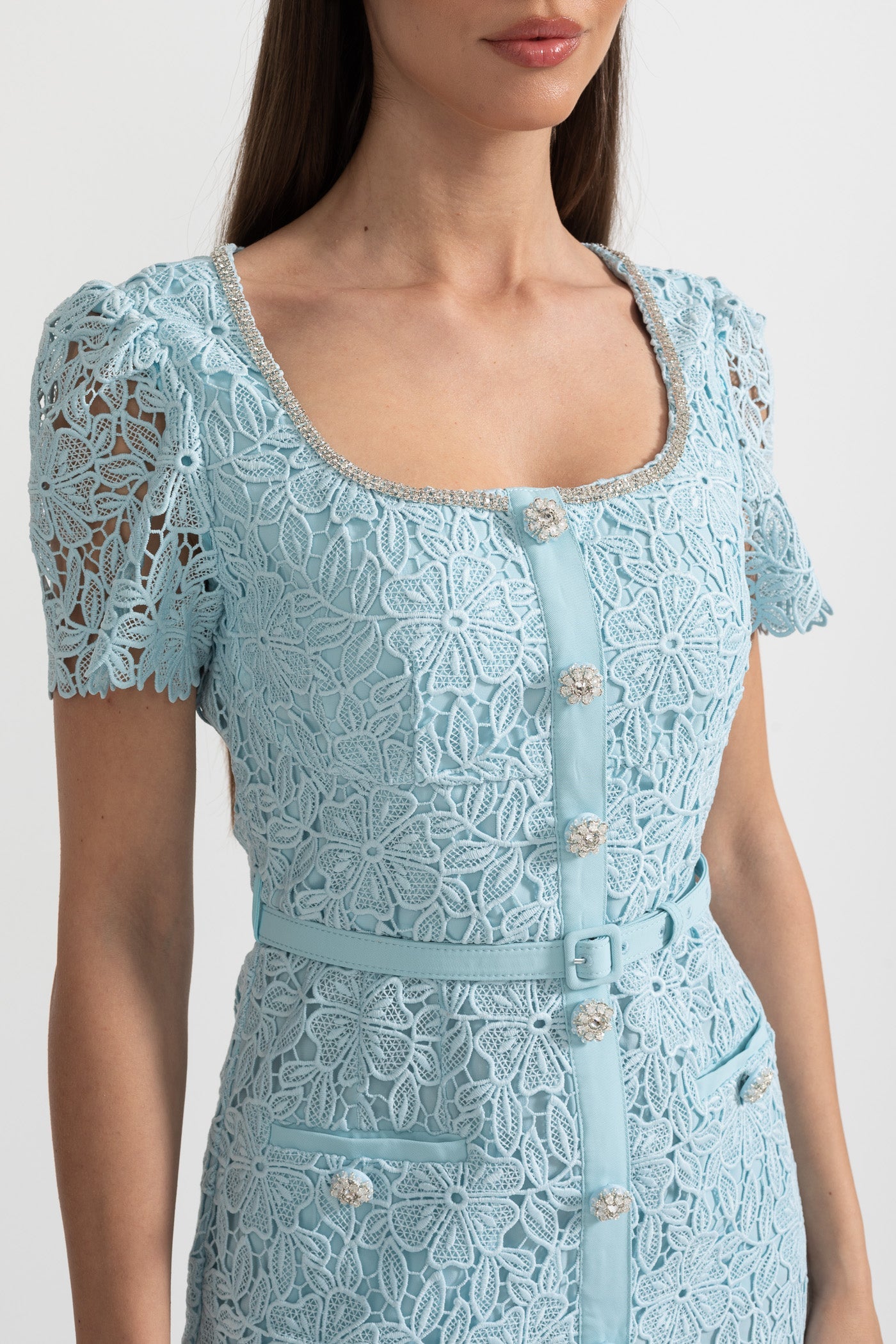 Women's Cocktail Dress Square Neck | Midi