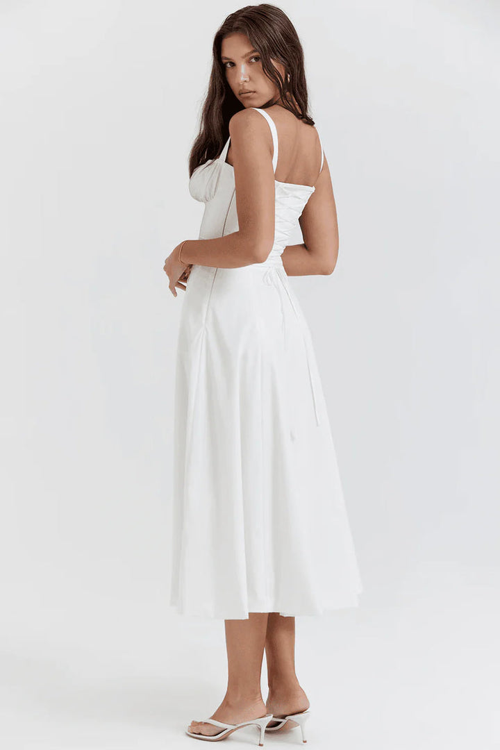 Women's Corset Dress Midi A-Line Ruched | Formal