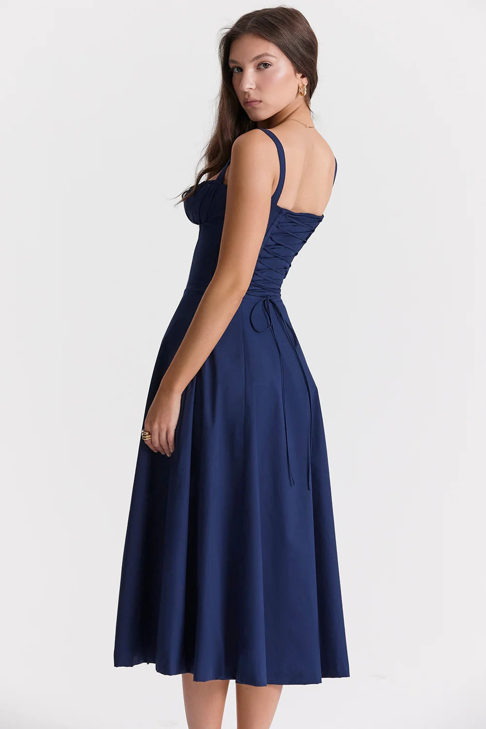 Women's Corset Dress Midi A-Line Ruched | Formal