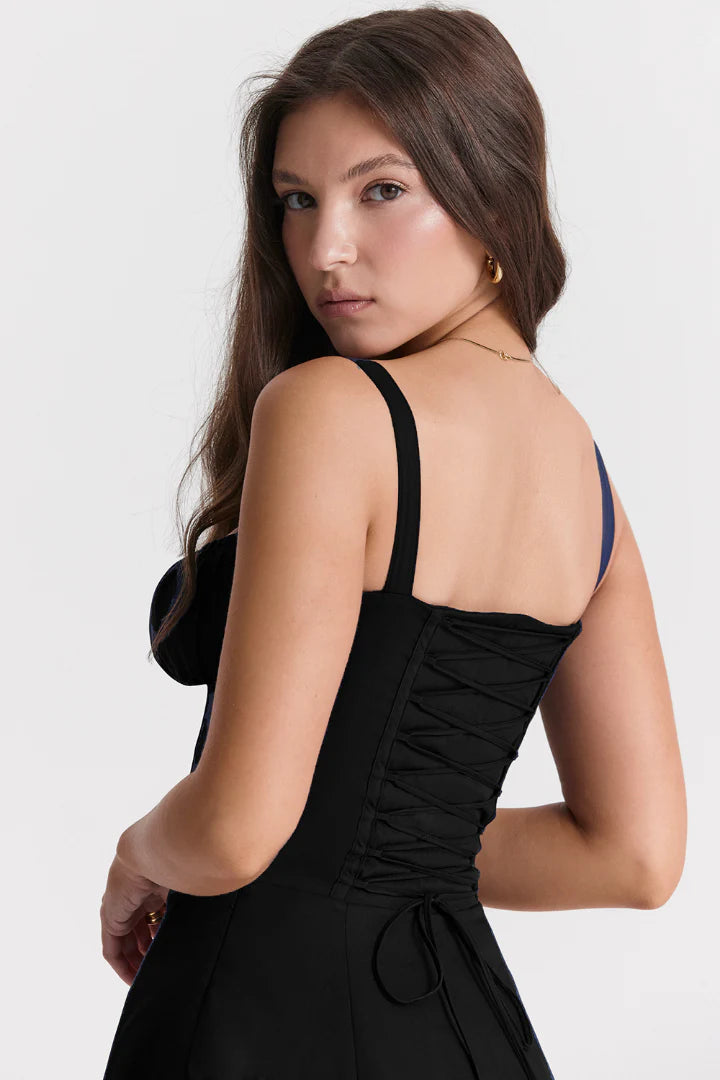 Women's Corset Dress Midi A-Line Ruched | Formal