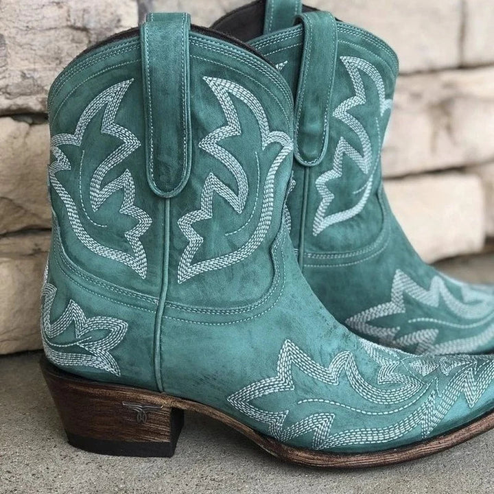 Women's Cowgirl Boots Embroidered Ankle | Western