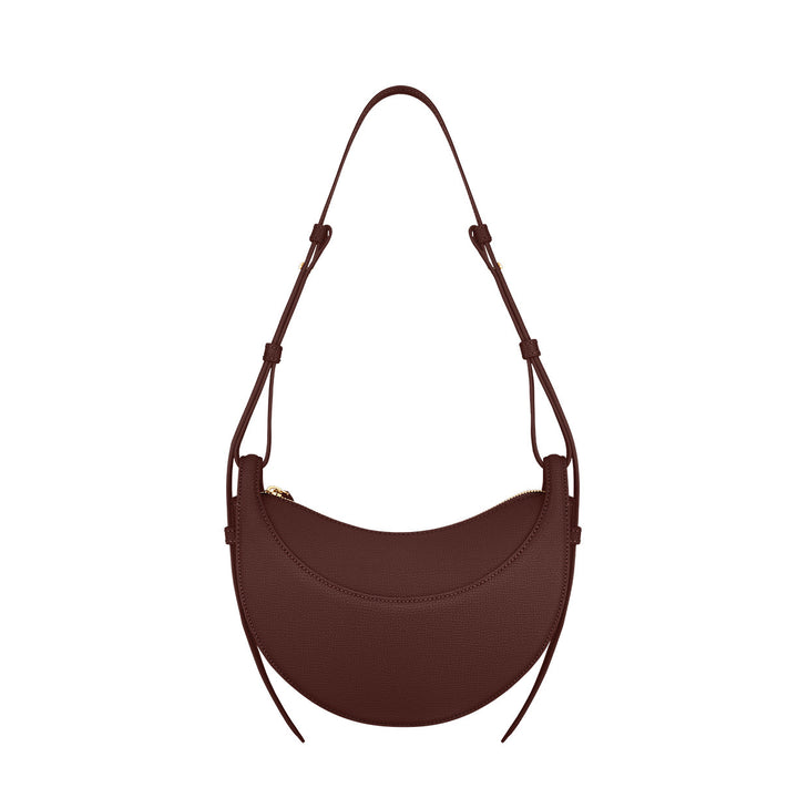 Women's Crescent Crossbody Bag with Zip Top & Adjustable Strap | Small
