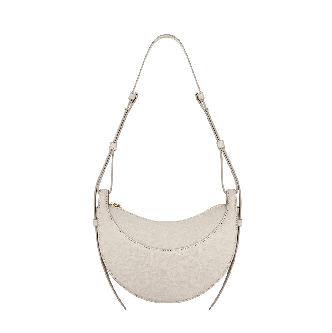 Women's Crescent Crossbody Bag with Zip Top & Adjustable Strap | Small