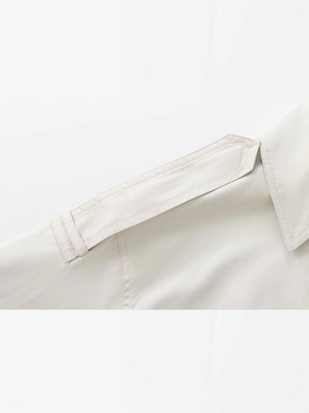 Women's Cropped Trench Coat Short | Double-Breasted