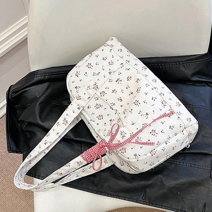 Women’s Duffle Bag With Floral Print | Travel Shoulder Bag