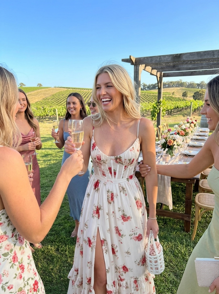 Women’s Floral Dress Maxi | Wedding Guest Formal