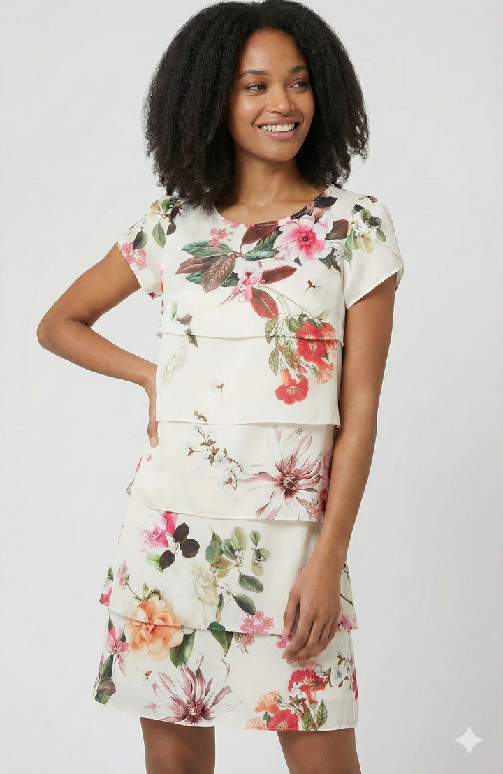 Women's Floral Summer Dress | Casual Midi