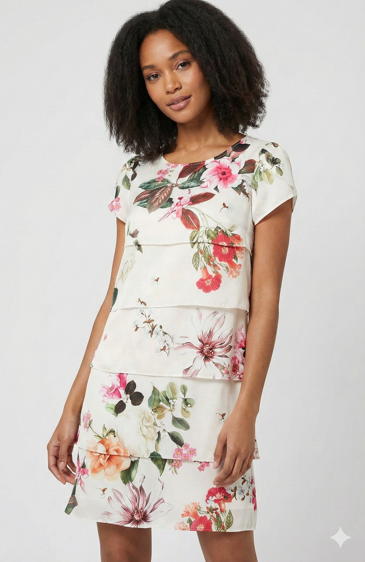 Women's Floral Summer Dress | Casual Midi
