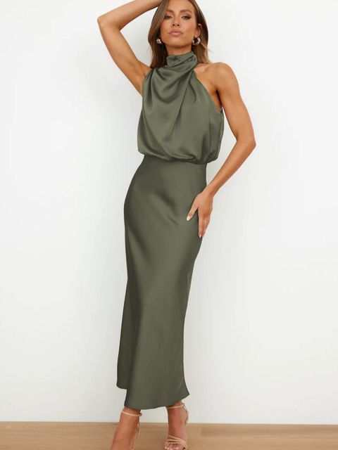 Women’s Formal Dress Halter Neck | Midi