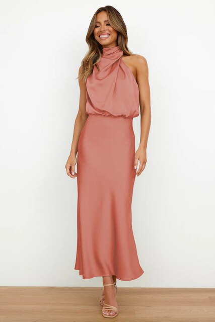 Women’s Formal Dress Halter Neck | Midi