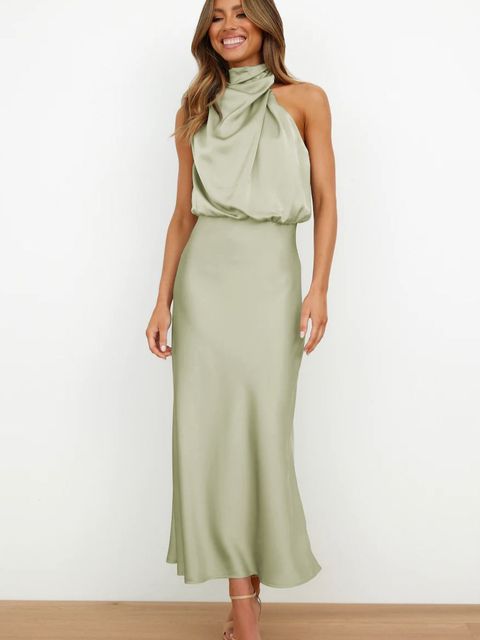 Women’s Formal Dress Halter Neck | Midi