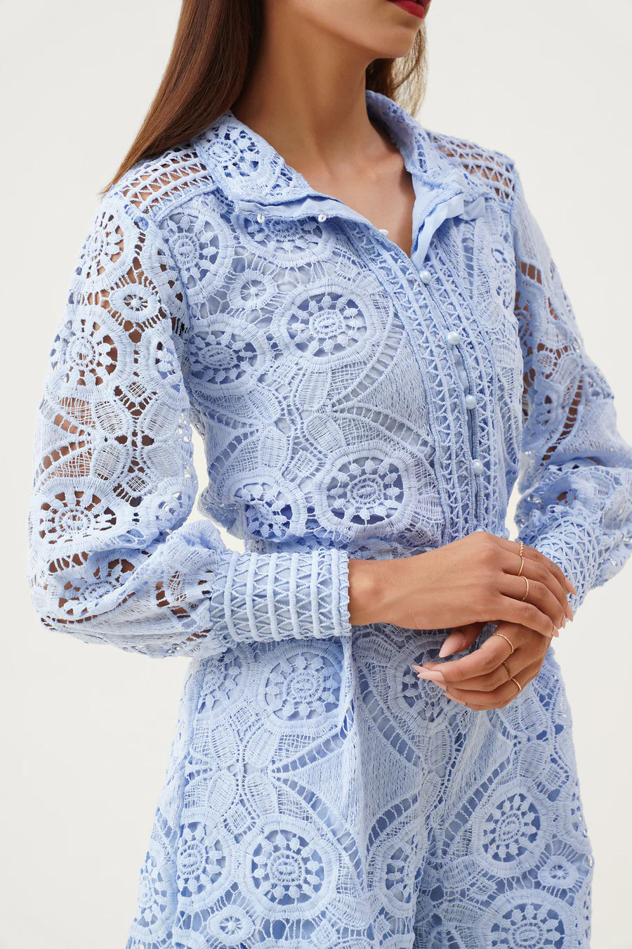 Women's Formal Set Button Front Puff Sleeve | Co-ord