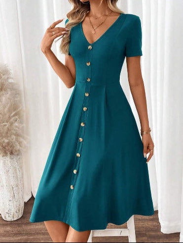 Women’s Graduation Dress Button Down | Midi