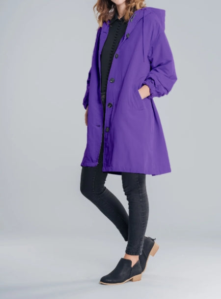 Women's Hooded Rain Jacket | Long