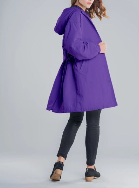 Women's Hooded Rain Jacket | Long