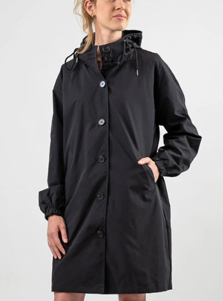 Women's Hooded Rain Jacket | Long