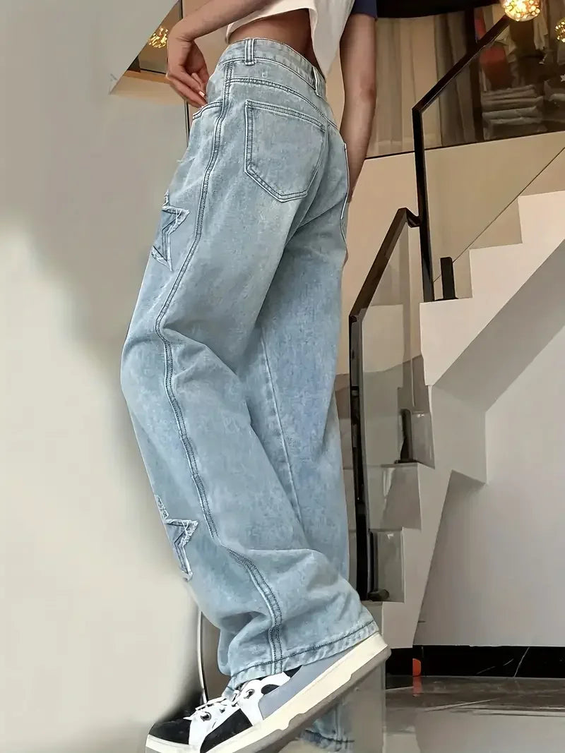 Women's Jeans Baggy Wide Leg | Y2K Style