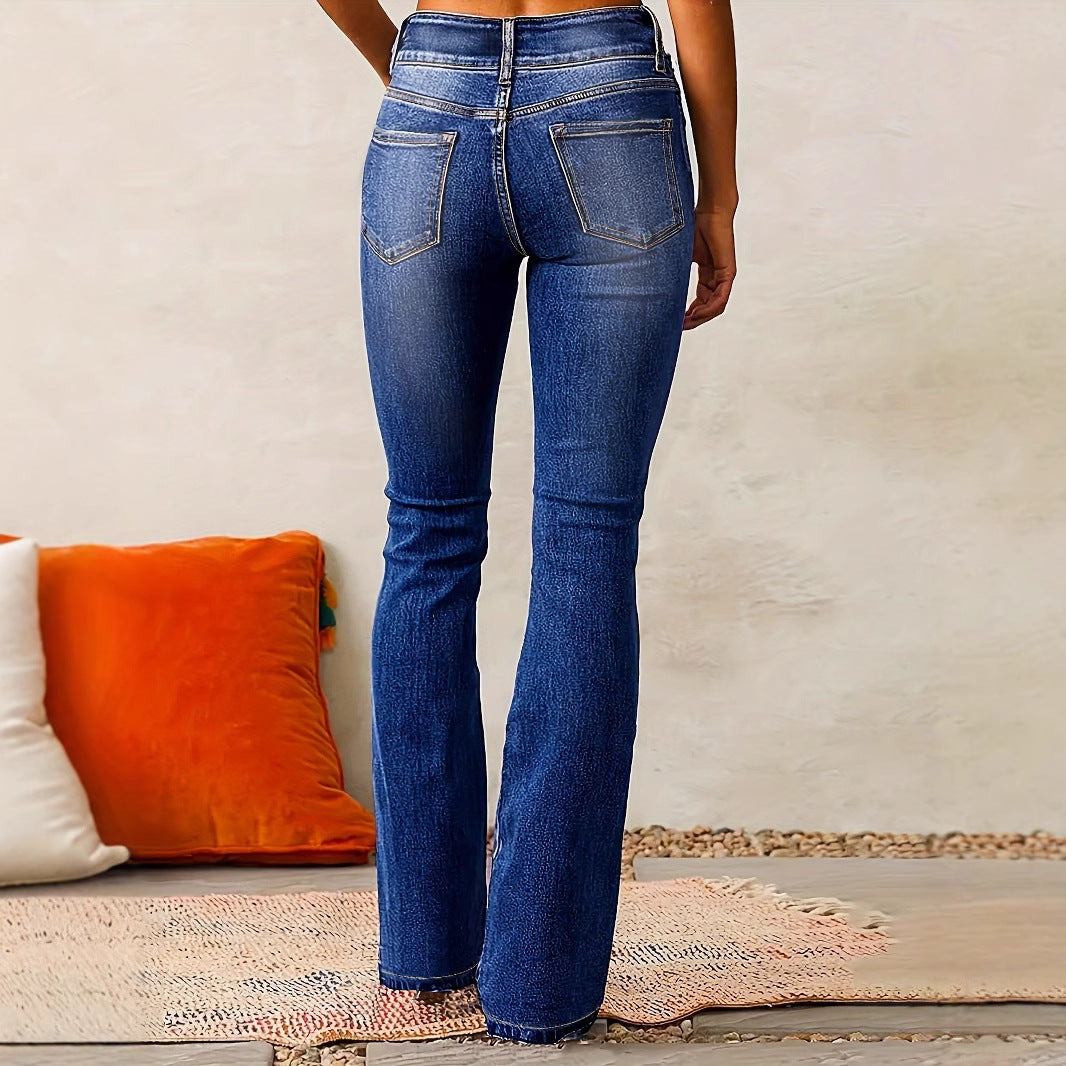 Women's Jeans High Waisted Flare | Retro