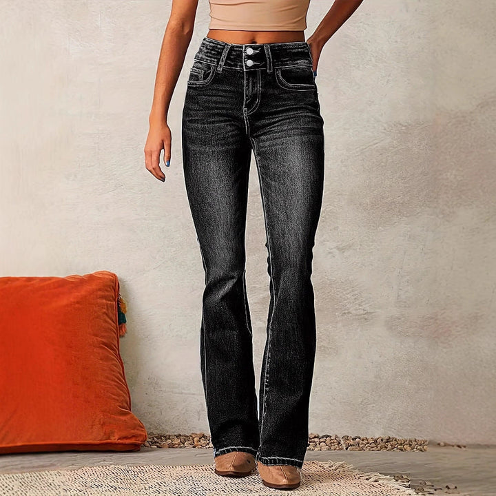 Women's Jeans High Waisted Flare | Retro