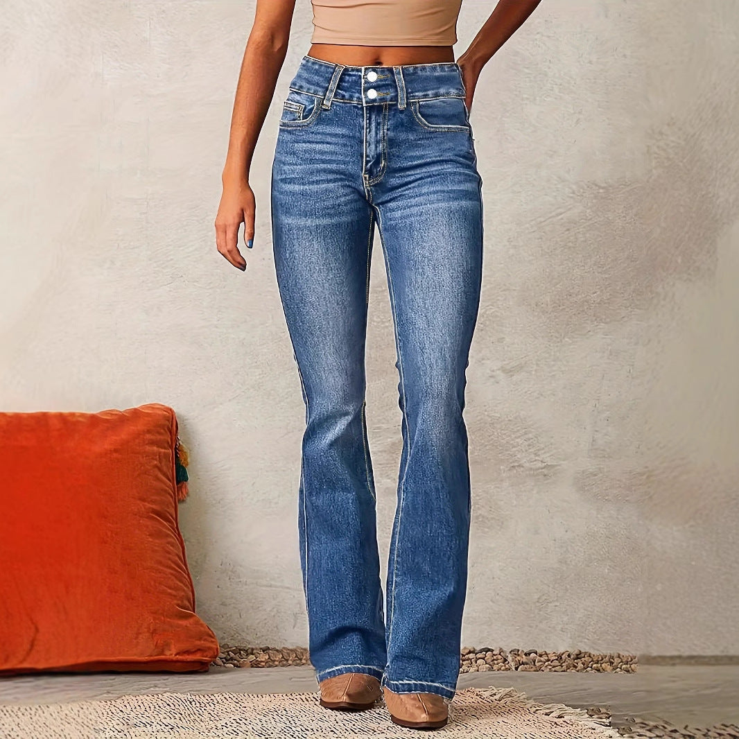 Women's Jeans High Waisted Flare | Retro