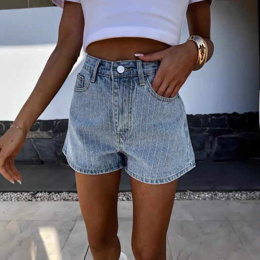 Women's Jorts Wide Leg Stripe Detail | Casual