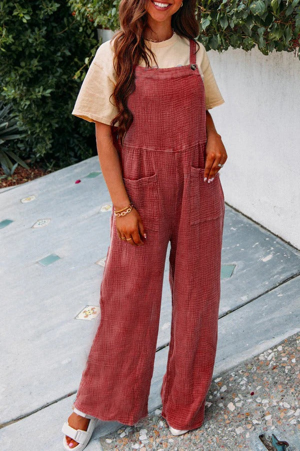 Women’s Jumpsuit Casual Loose Fit with Pockets | Relaxed