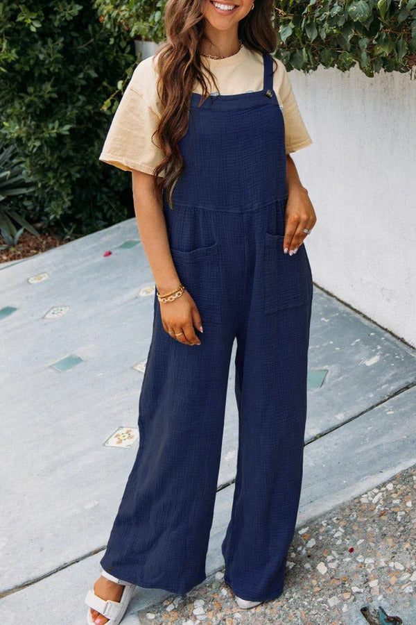Women’s Jumpsuit Casual Loose Fit with Pockets | Relaxed