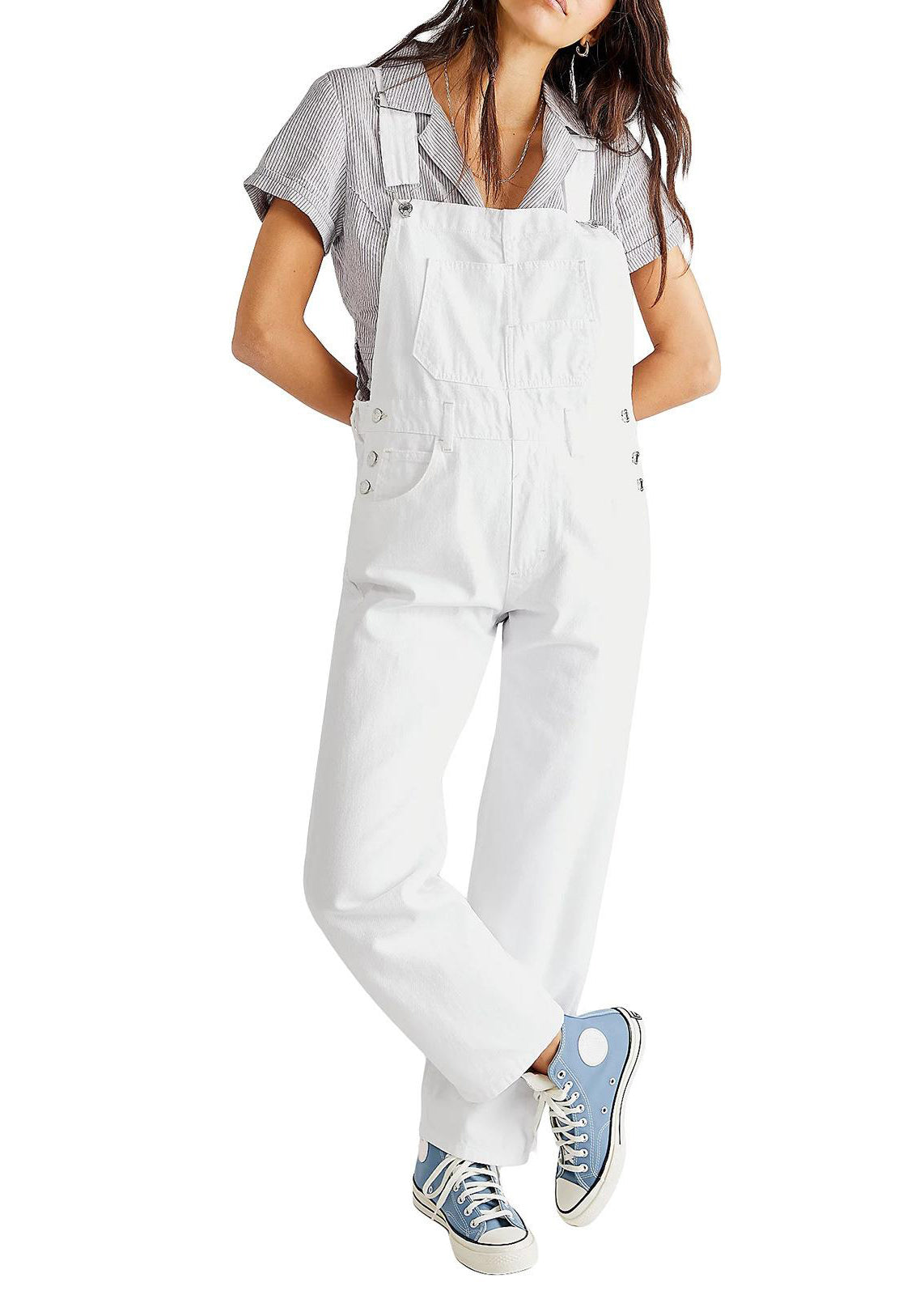 Women’s Jumpsuit Denim Pockets | Sleeveless