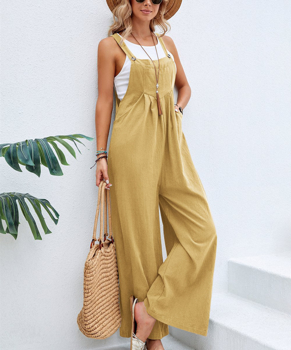 Women’s Jumpsuit Wide Leg Dungaree Casual | Summer