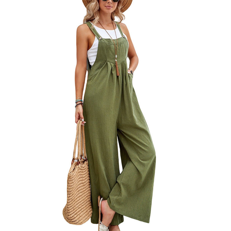Women’s Jumpsuit Wide Leg Dungaree Casual | Summer